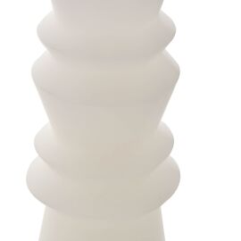**MULTI 2** Hestia White Geo Pillar Candle 21cm