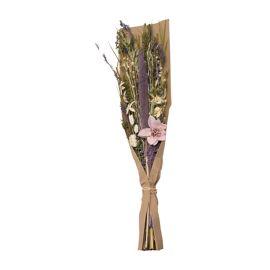 **MULTI 4** Hestia Dried Floral Bouquet 60cms - Purple