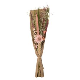 **MULTI 4** Hestia Dried Floral Bouquet 60cms - Pink