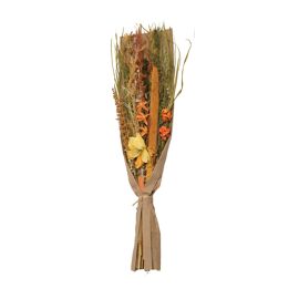 **MULTI 4** Hestia Dried Floral Bouquet 60cms - Orange