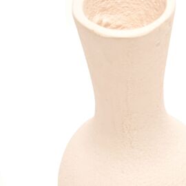 Hestia Small Metal Vase - White