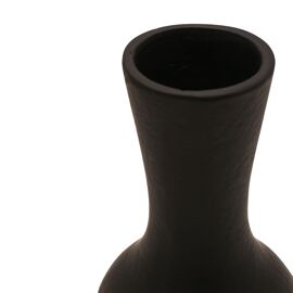 Hestia Small Metal Vase - Black
