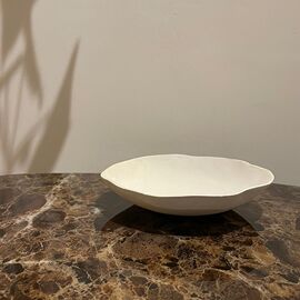 Hestia Round White Decorative Bowl - Large