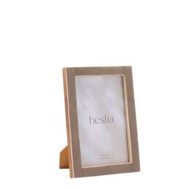 Hestia Thin Grey Stained Bone Photo Frame 4" x 6"