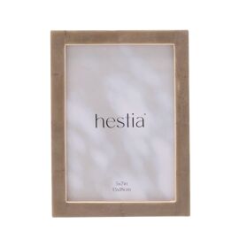 Hestia Thin Grey Stained Bone Photo Frame 5" x 7"