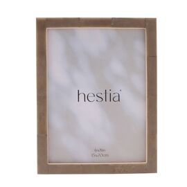 Hestia Thin Grey Stained Bone Photo Frame 6" x 8"