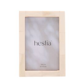 Hestia Natural White Bone Photo Frame 4" x 6"