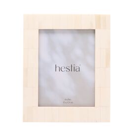Hestia Wide Border White Bone Photo Frame 6" x 8"