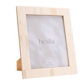 Hestia Wide Border White Bone Photo Frame 8" x 10"