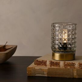 Clear Glass Cup with LED Bulb Light