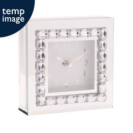 Hestia Crystal Rectangle Table Clock