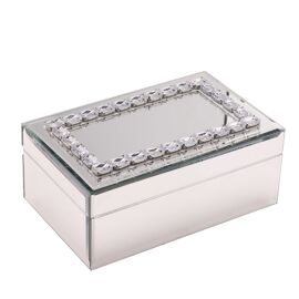 Hestia Crystal Rectangle Jewellery Box