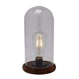Hestia LED Light Up Glass Dome with Bulb  - Large