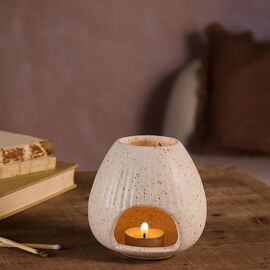 Hestia Ceramic Round Tealight Holder