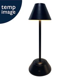 Hestia Matt Black USB LED Touch Table Lamp  - Medium