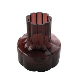 Hestia Large Burgundy Glass Vase