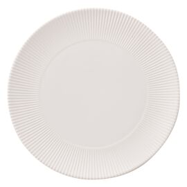 Hestia White Ribbed Plate