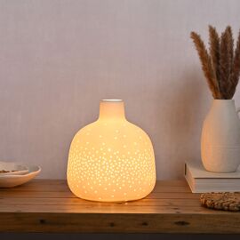 Hestia White Short Table Lamp