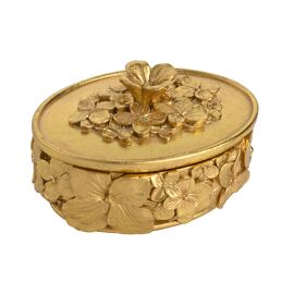 Hestia Gold Flower Trinket Box