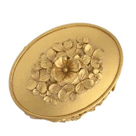 Hestia Gold Flower Trinket Box