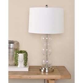Hestia Table Lamp With Silver Base 27"