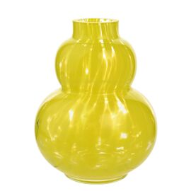 Hestia Curved Small Yellow Confetti Vase