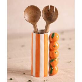 Hestia Orange Striped Vase