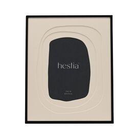 Hestia Black Aluminium Photo Frame Layered Mount - 4" x 6"