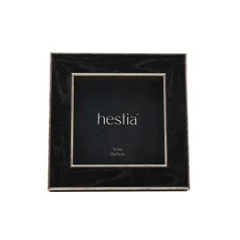 Hestia Black Box Frame With Gold Edge - 5" x 5"