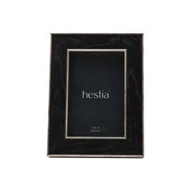 Hestia Black Box Frame With Gold Edge - 4" x 6"