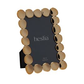 Hestia Gold Pebble Photo Frame - 4" x 6"