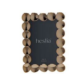 Hestia Gold Pebble Photo Frame - 4" x 6"