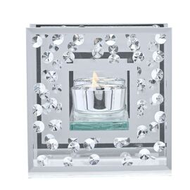 Hestia Diamante Scatter Glass Tealight Holder - Single