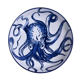**MULTI 4** Hestia Salad Bowl Octopus Design 8.75"