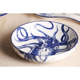 **MULTI 4** Hestia Salad Bowl Octopus Design 8.75"