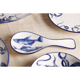 **MULTI 4** Hestia Spoon Rest Fish Design 10.75"