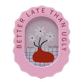 Hestia Pale Pink Frame 4" x 6" - Better Late Than Ugly