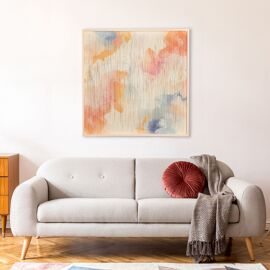 Hestia Thread Wall Art Picture - Multi Coloured Abstract