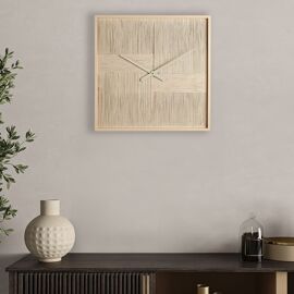 Hestia Thread Wall Art Clock - Cream