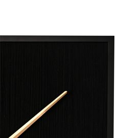 Hestia Thread Clock - Black With Gold Hands