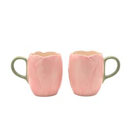 Hestia Set of 2 Tulip Mugs in Blush
