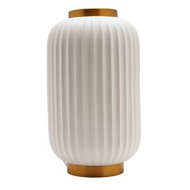 Hestia Tall Ribbed Lantern Style Lamp