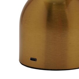 Hestia Bronze Glass Ball USB LED Touch Table Lamp