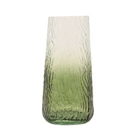Hestia Ombre Green& Clear Vase 23cm