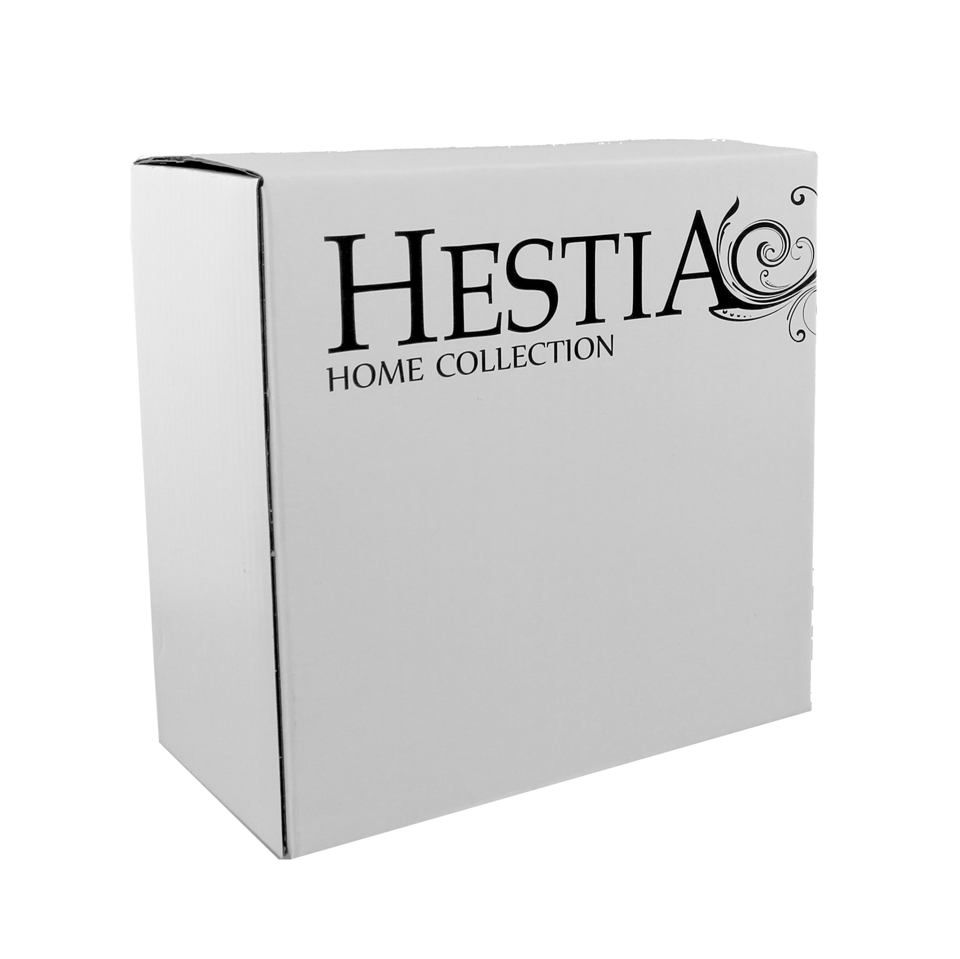 Hestia Mirror Glass & Crystal Tea Light Holder Flute Shaped Widdop