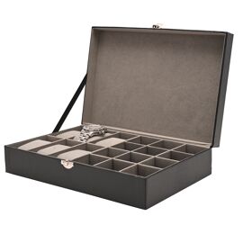 Harvey Makin Watch/Cufflink Box Holds 6 Watches/12 Cufflinks