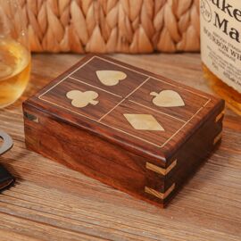 Harvey Makin Pack of Playing Cards In Wooden Box