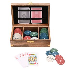 Harvey Makin Wooden Poker Set