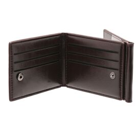 Mad Man Brown 3 Fold Money Clip Wallet