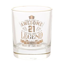 Harvey Makin Legend Tumbler Glass - 21 Years